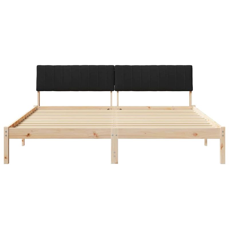 Casa si Gradina - Mobilier - Paturi si accesorii - Paturi - Cadru de pat Maro si negru 180 x 200 cm Lemn masiv de pin - Infinity.ro
