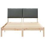 Casa si Gradina - Mobilier - Paturi si accesorii - Paturi - Cadru de pat maro si gri inchis 160 x 200 cm Lemn masiv de pin - Infinity.ro