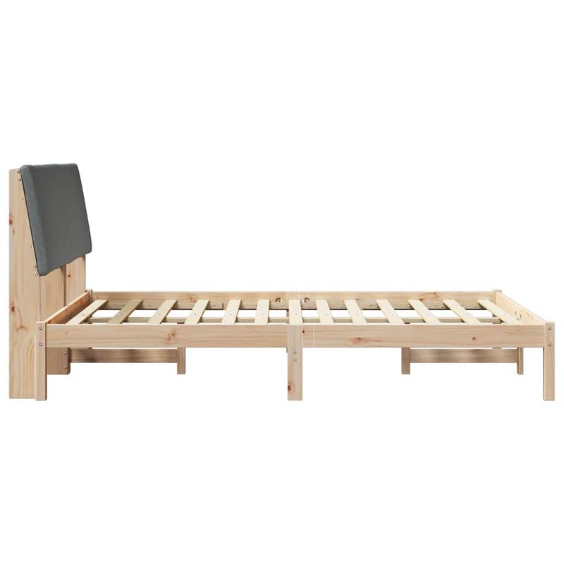 Casa si Gradina - Mobilier - Paturi si accesorii - Paturi - Cadru de pat maro si gri inchis 160 x 200 cm Lemn masiv de pin - Infinity.ro
