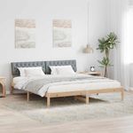 Casa si Gradina - Mobilier - Paturi si accesorii - Paturi - Cadru de pat Maro si gri deschis 180 x 200 cm Lemn masiv de pin - Infinity.ro