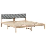 Casa si Gradina - Mobilier - Paturi si accesorii - Paturi - Cadru de pat Maro si gri deschis 180 x 200 cm Lemn masiv de pin - Infinity.ro