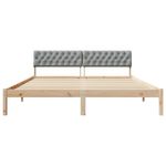Casa si Gradina - Mobilier - Paturi si accesorii - Paturi - Cadru de pat Maro si gri deschis 180 x 200 cm Lemn masiv de pin - Infinity.ro