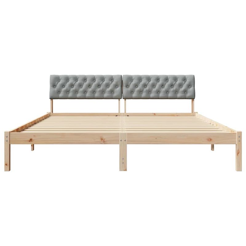 Casa si Gradina - Mobilier - Paturi si accesorii - Paturi - Cadru de pat Maro si gri deschis 180 x 200 cm Lemn masiv de pin - Infinity.ro