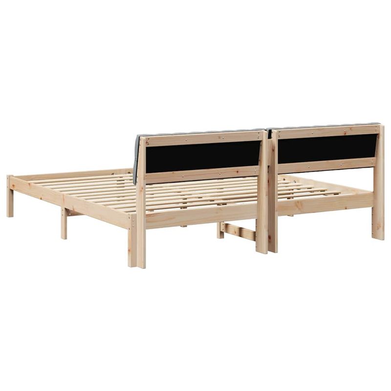 Casa si Gradina - Mobilier - Paturi si accesorii - Paturi - Cadru de pat Maro si gri deschis 180 x 200 cm Lemn masiv de pin - Infinity.ro