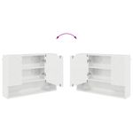 Casa si Gradina - Mobilier - Seturi de mobilier - Seturi baie - Set de mobilier pentru baie cu sertar 3 pcs Alb foarte lucios - Infinity.ro