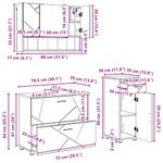 Casa si Gradina - Mobilier - Seturi de mobilier - Seturi baie - Set de mobilier pentru baie cu sertar 3 pcs Alb foarte lucios - Infinity.ro