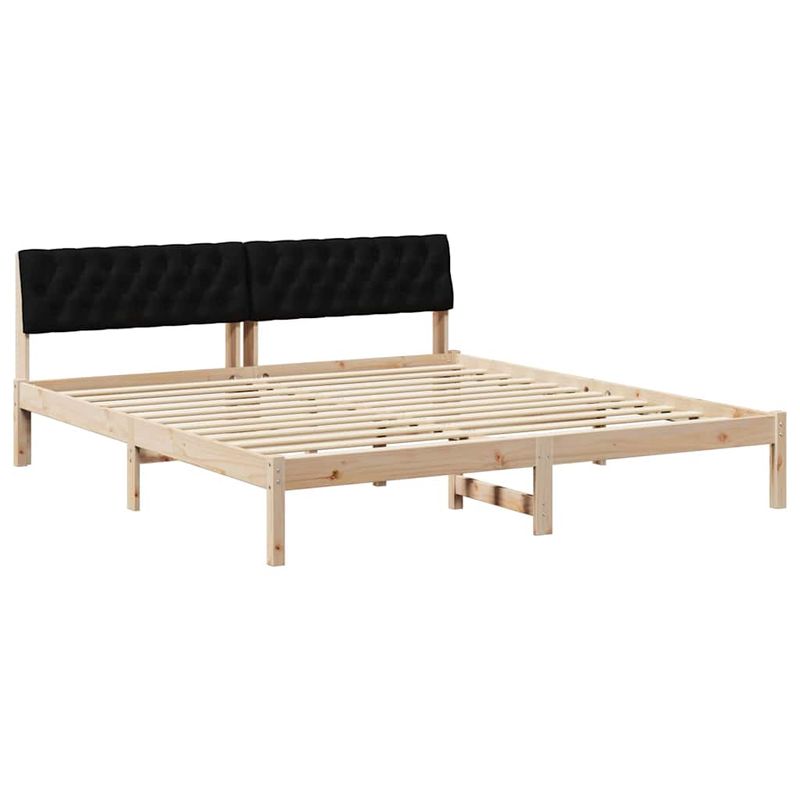 Casa si Gradina - Mobilier - Paturi si accesorii - Paturi - Cadru de pat Maro si negru 180 x 200 cm Lemn masiv de pin - Infinity.ro