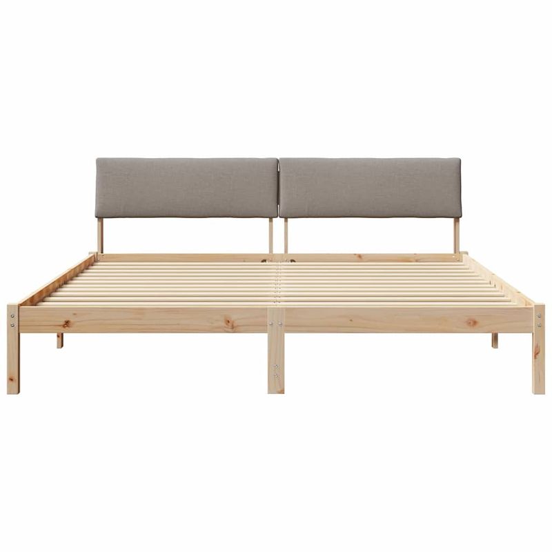 Casa si Gradina - Mobilier - Paturi si accesorii - Paturi - Cadru de pat Maroniu si taupe 180 x 200 cm Lemn masiv de pin - Infinity.ro
