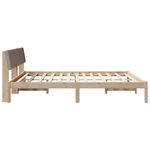 Casa si Gradina - Mobilier - Paturi si accesorii - Paturi - Cadru de pat Maroniu si taupe 180 x 200 cm Lemn masiv de pin - Infinity.ro
