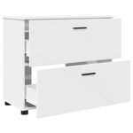 Casa si Gradina - Mobilier - Seturi de mobilier - Seturi baie - Set de mobilier pentru baie cu raft 3 pcs Alb 76.5 x 35 x 64 cm - Infinity.ro