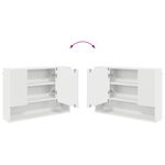 Casa si Gradina - Mobilier - Seturi de mobilier - Seturi baie - Set de mobilier pentru baie cu raft 3 pcs Alb 76.5 x 35 x 64 cm - Infinity.ro