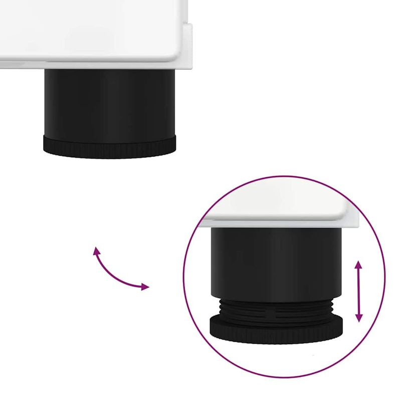 Casa si Gradina - Mobilier - Mobilier baie - Corpuri baie - Set de mobilier pentru baie Pe perete 2 pcs Alb foarte lucios - Infinity.ro