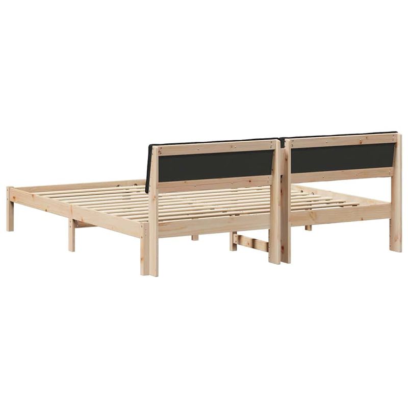 Casa si Gradina - Mobilier - Paturi si accesorii - Paturi - Cadru de pat Maro si negru 180 x 200 cm Lemn masiv de pin - Infinity.ro