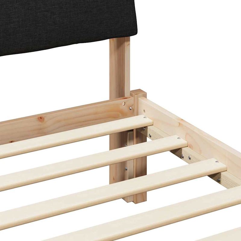 Casa si Gradina - Mobilier - Paturi si accesorii - Paturi - Cadru de pat Maro si negru 180 x 200 cm Lemn masiv de pin - Infinity.ro