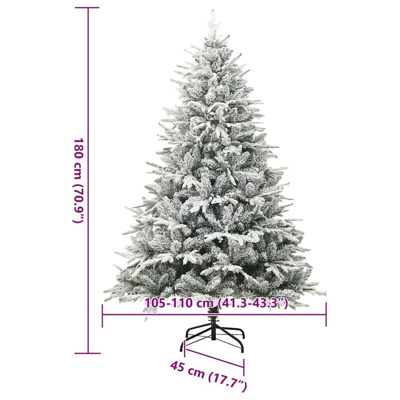 Casa si Gradina - Decoratiuni - Decoratiuni de sezon - Pom de Craciun artificial pre-iluminat Verde 180 cm PVC si PE - Infinity.ro