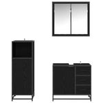 Casa si Gradina - Mobilier - Seturi de mobilier - Seturi baie - Set de mobilier pentru baie 3 pcs Stejar negru 65 x 33 x 60 cm - Infinity.ro
