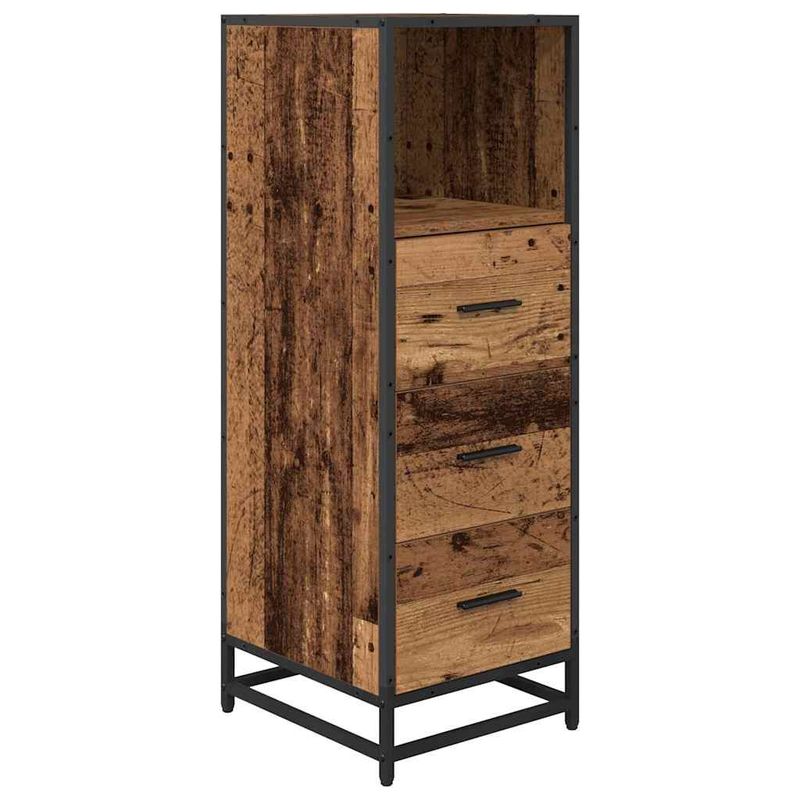 Casa si Gradina - Mobilier - Seturi de mobilier - Seturi baie - Set de mobilier pentru baie 4 pcs Lemn vechi 90 x 33 x 60 cm - Infinity.ro