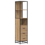 Casa si Gradina - Mobilier - Seturi de mobilier - Seturi baie - Set de mobilier pentru baie cu sertar 4 pcs stejar artizanal - Infinity.ro