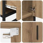 Casa si Gradina - Mobilier - Seturi de mobilier - Seturi baie - Set de mobilier pentru baie cu sertar 3 pcs stejar artizanal - Infinity.ro