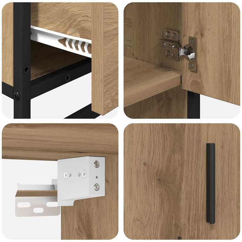 Casa si Gradina - Mobilier - Seturi de mobilier - Seturi baie - Set de mobilier pentru baie cu sertar 3 pcs stejar artizanal - Infinity.ro