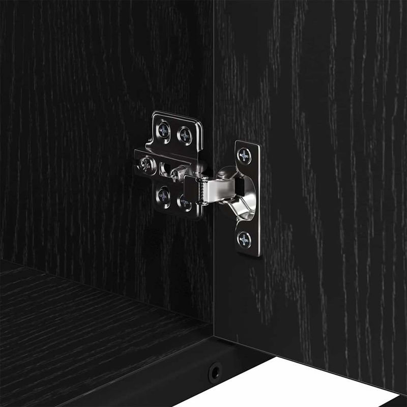 Casa si Gradina - Mobilier - Seturi de mobilier - Seturi baie - Set de mobilier pentru baie 4 pcs Stejar negru 80 x 33 x 60 cm - Infinity.ro