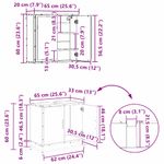 Casa si Gradina - Mobilier - Seturi de mobilier - Seturi baie - Set de mobilier pentru baie 3 pcs Stejar negru 65 x 33 x 60 cm - Infinity.ro