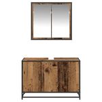 Casa si Gradina - Mobilier - Seturi de mobilier - Seturi baie - Set de mobilier pentru baie 2 pcs Lemn vechi 90 x 33 x 60 cm - Infinity.ro