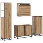 Casa si Gradina - Mobilier - Seturi de mobilier - Seturi baie - Set de mobilier pentru baie cu sertar 4 pcs stejar artizanal - Infinity.ro