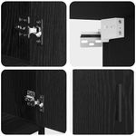Casa si Gradina - Mobilier - Seturi de mobilier - Seturi baie - Set de mobilier pentru baie 3 pcs Stejar negru 65 x 33 x 60 cm - Infinity.ro