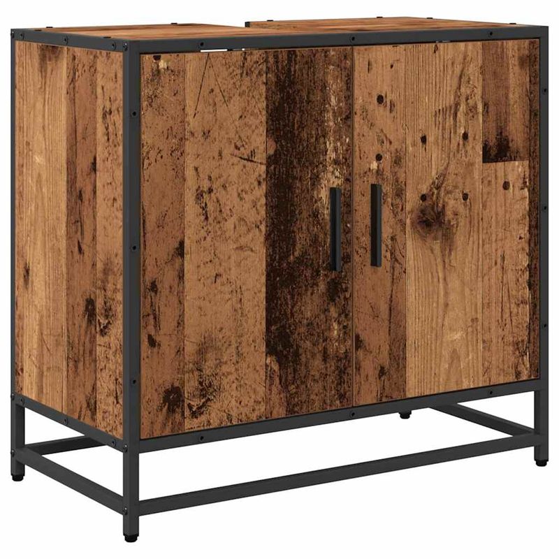 Casa si Gradina - Mobilier - Seturi de mobilier - Seturi baie - Set de mobilier pentru baie 4 pcs Lemn vechi 65 x 33 x 60 cm - Infinity.ro