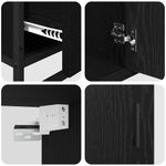 Casa si Gradina - Mobilier - Seturi de mobilier - Seturi baie - Set de mobilier pentru baie 3 pcs Stejar negru 80 x 33 x 60 cm - Infinity.ro