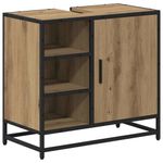 Casa si Gradina - Mobilier - Seturi de mobilier - Seturi baie - Set de mobilier pentru baie Pe perete 2 pcs stejar artizanal - Infinity.ro