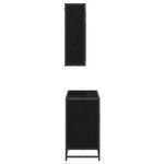 Casa si Gradina - Mobilier - Seturi de mobilier - Seturi baie - Set de mobilier pentru baie 2 pcs Stejar negru 65 x 33 x 60 cm - Infinity.ro