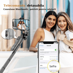 Laptop, Telefoane si Tablete - Telefoane mobile si accesorii - Accesorii Telefoane - Selfie stick-uri - Selfie Stick, Trepied telescopic, Suport telefon, Compatibil cu Camera Video/Foto GoPro ,2 Lumini LED + Cablu Incarcare - Infinity.ro