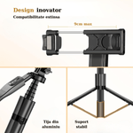 Laptop, Telefoane si Tablete - Telefoane mobile si accesorii - Accesorii Telefoane - Selfie stick-uri - Selfie Stick, Trepied telescopic, Suport telefon, Compatibil cu Camera Video/Foto GoPro ,2 Lumini LED + Cablu Incarcare - Infinity.ro