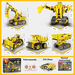 Jucarii, Copii si Bebe - Jucarii si jocuri - Seturi de constructie si cuburi - Seturi de constructie - Set de Constructie STEM 5 in 1,  555 PIESE, Controlat prin Telecomanda, Aplicatie, Jucarie Ideala pentru Copii 12+ ani - Infinity.ro
