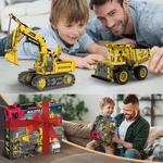 Jucarii, Copii si Bebe - Jucarii si jocuri - Seturi de constructie si cuburi - Seturi de constructie - Set de Constructie STEM 5 in 1,  555 PIESE, Controlat prin Telecomanda, Aplicatie, Jucarie Ideala pentru Copii 12+ ani - Infinity.ro