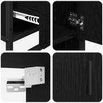 Casa si Gradina - Mobilier - Seturi de mobilier - Seturi baie - Set de mobilier pentru baie 3 pcs Stejar negru 90 x 33 x 60 cm - Infinity.ro