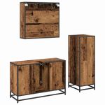 Casa si Gradina - Mobilier - Seturi de mobilier - Seturi baie - Set de mobilier pentru baie 3 pcs Lemn vechi 90 x 33 x 60 cm - Infinity.ro
