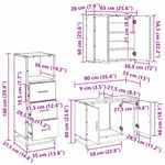 Casa si Gradina - Mobilier - Seturi de mobilier - Seturi baie - Set de mobilier pentru baie 3 pcs Lemn vechi 90 x 33 x 60 cm - Infinity.ro