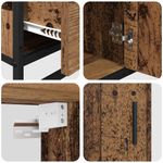 Casa si Gradina - Mobilier - Seturi de mobilier - Seturi baie - Set de mobilier pentru baie 4 pcs Lemn vechi 90 x 33 x 60 cm - Infinity.ro