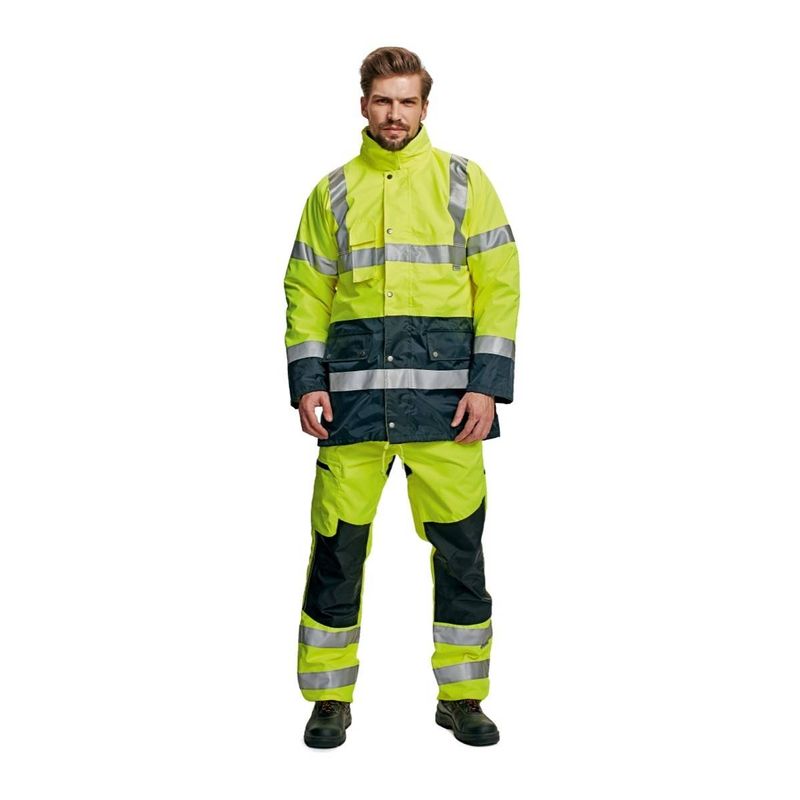 Casa si Gradina - Constructii - Echipamente de lucru - Imbracaminte protectia muncii - Jacheta de protectie 3 in 1 reflectorizanta BIROAD Cerva XXXL Galben - Infinity.ro