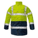 Casa si Gradina - Constructii - Echipamente de lucru - Imbracaminte protectia muncii - Jacheta de protectie 3 in 1 reflectorizanta BIROAD Cerva XXXL Galben - Infinity.ro