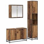 Casa si Gradina - Mobilier - Seturi de mobilier - Seturi baie - Set de mobilier pentru baie 3 pcs Lemn vechi 90 x 33 x 60 cm - Infinity.ro