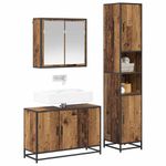 Casa si Gradina - Mobilier - Seturi de mobilier - Seturi baie - Set de mobilier pentru baie 3 pcs Lemn vechi 90 x 33 x 60 cm - Infinity.ro