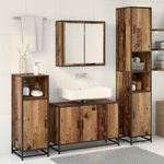 Casa si Gradina - Mobilier - Seturi de mobilier - Seturi baie - Set de mobilier pentru baie 3 pcs Lemn vechi 90 x 33 x 60 cm - Infinity.ro