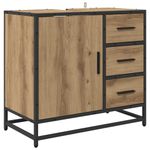 Casa si Gradina - Mobilier - Seturi de mobilier - Seturi baie - Set de mobilier pentru baie cu sertar 4 pcs stejar artizanal - Infinity.ro