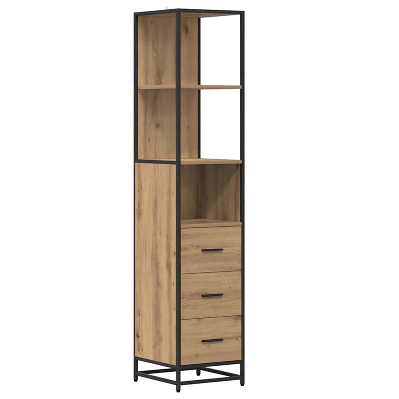 Casa si Gradina - Mobilier - Seturi de mobilier - Seturi baie - Set de mobilier pentru baie cu sertar 4 pcs stejar artizanal - Infinity.ro