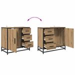 Casa si Gradina - Mobilier - Seturi de mobilier - Seturi baie - Set de mobilier pentru baie cu sertar 4 pcs stejar artizanal - Infinity.ro
