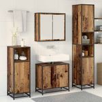 Casa si Gradina - Mobilier - Seturi de mobilier - Seturi baie - Set de mobilier pentru baie 3 pcs Lemn vechi 65 x 33 x 60 cm - Infinity.ro